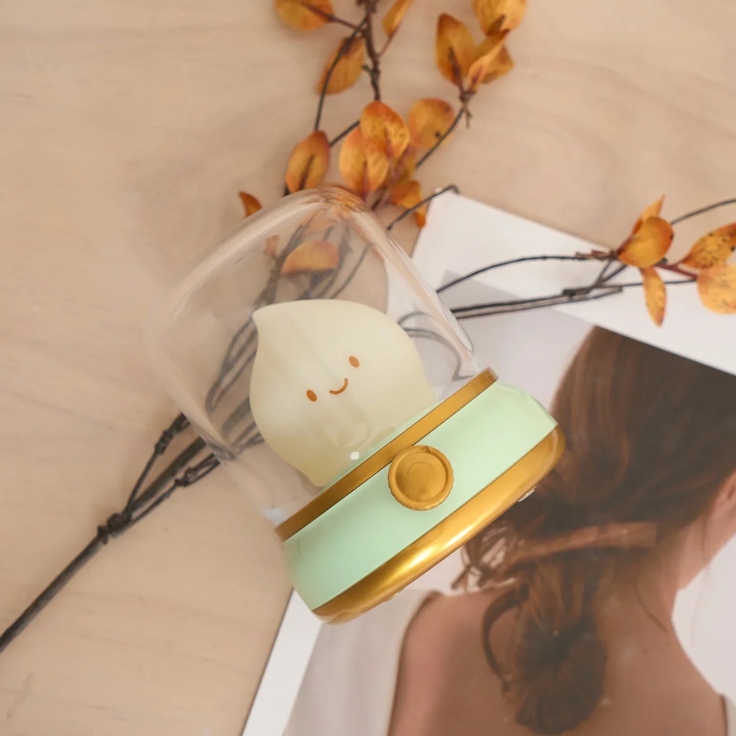 Elina – Lampe de Nuit LED avec Effet de Flamme