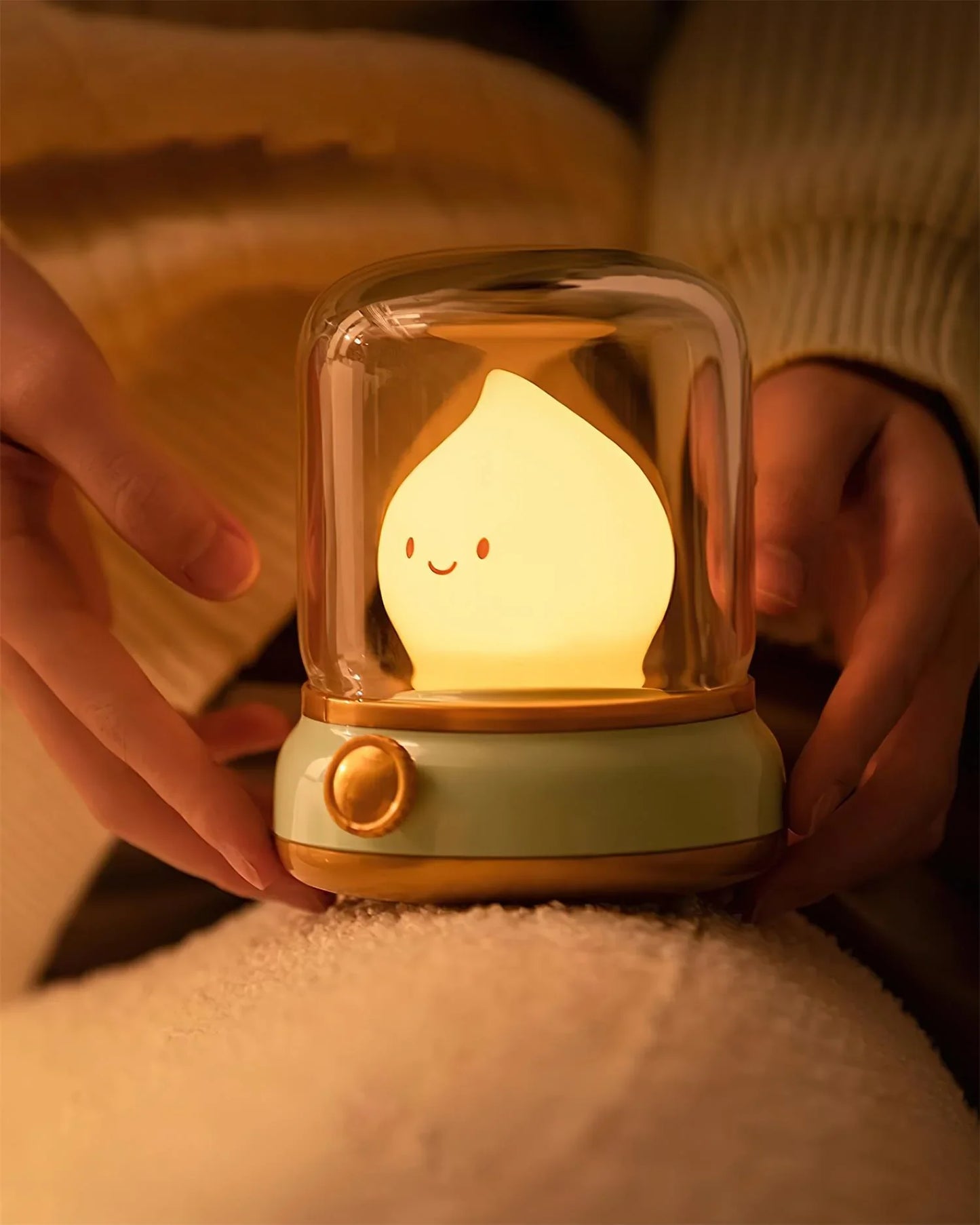 Elina – Lampe de Nuit LED avec Effet de Flamme