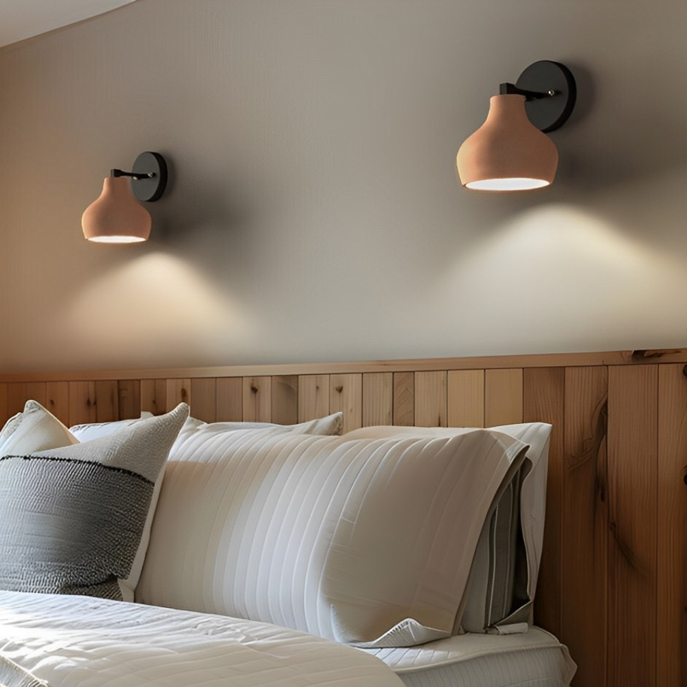 Applique murale en céramique en forme de cloche