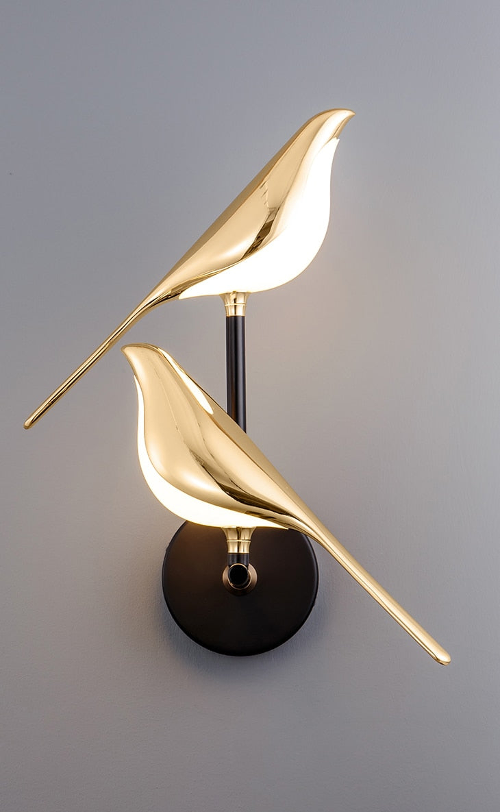 Applique nordique LED pour oiseaux