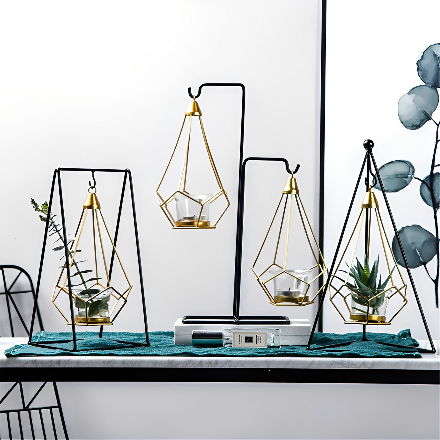 Julian – Porte-bougie Diamant Suspendu