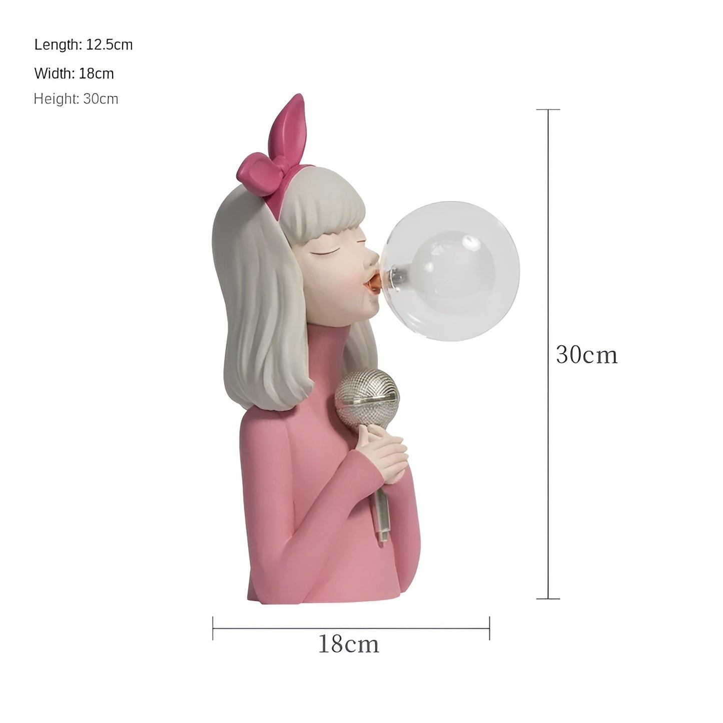 Lampe De Chevet Décorative En Forme De Fille De Dessin Animé