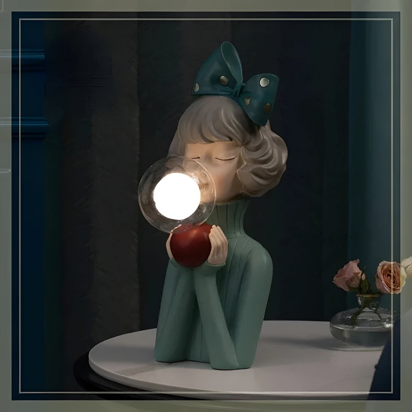 Lampe De Chevet Décorative En Forme De Fille De Dessin Animé