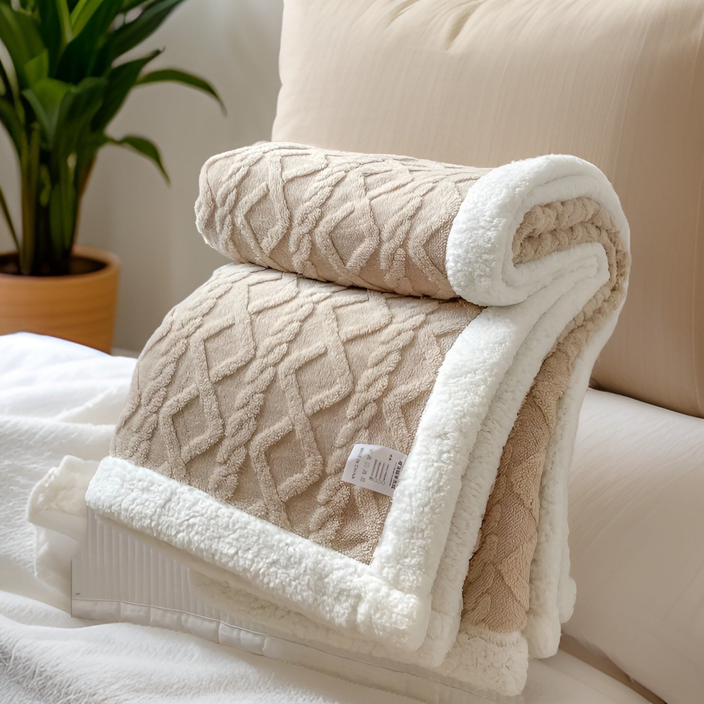 Cozy Cuddle - Couverture en cachemire polaire double face pour des nuits chaleureuses et stylées