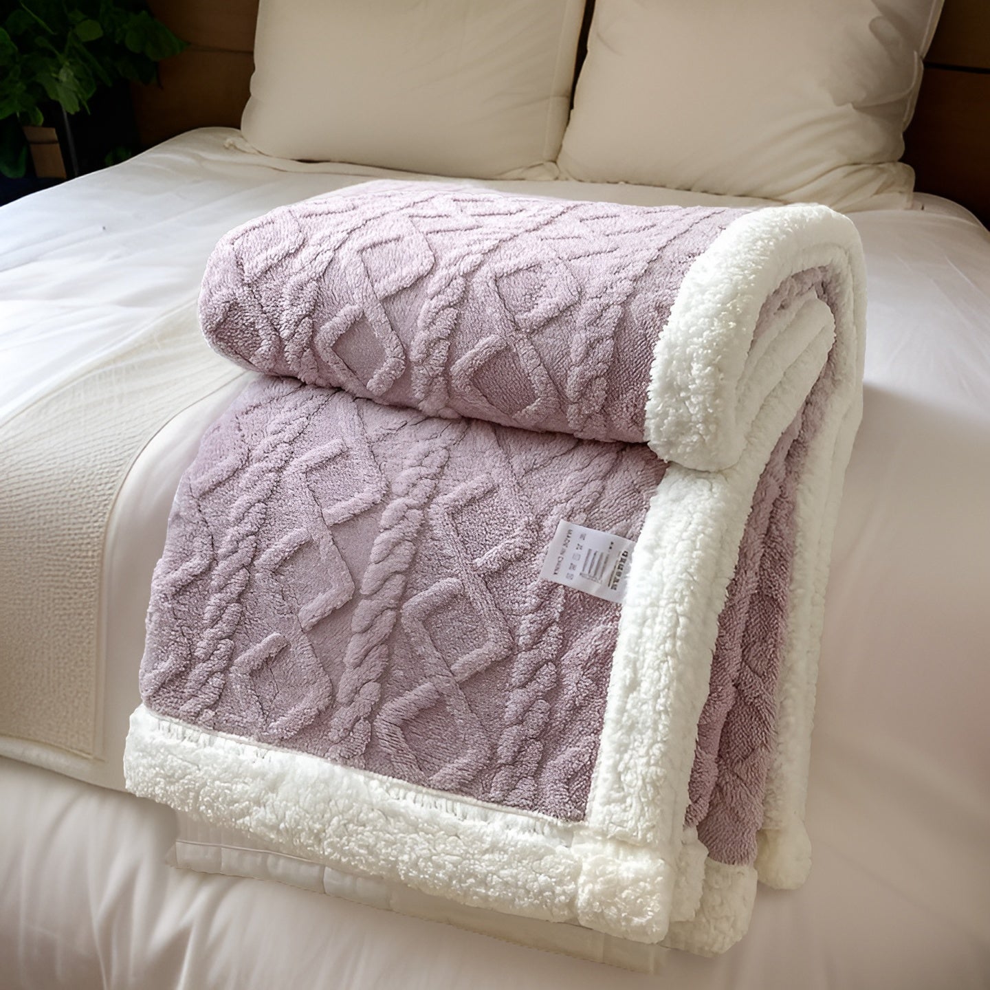 Cozy Cuddle - Couverture en cachemire polaire double face pour des nuits chaleureuses et stylées