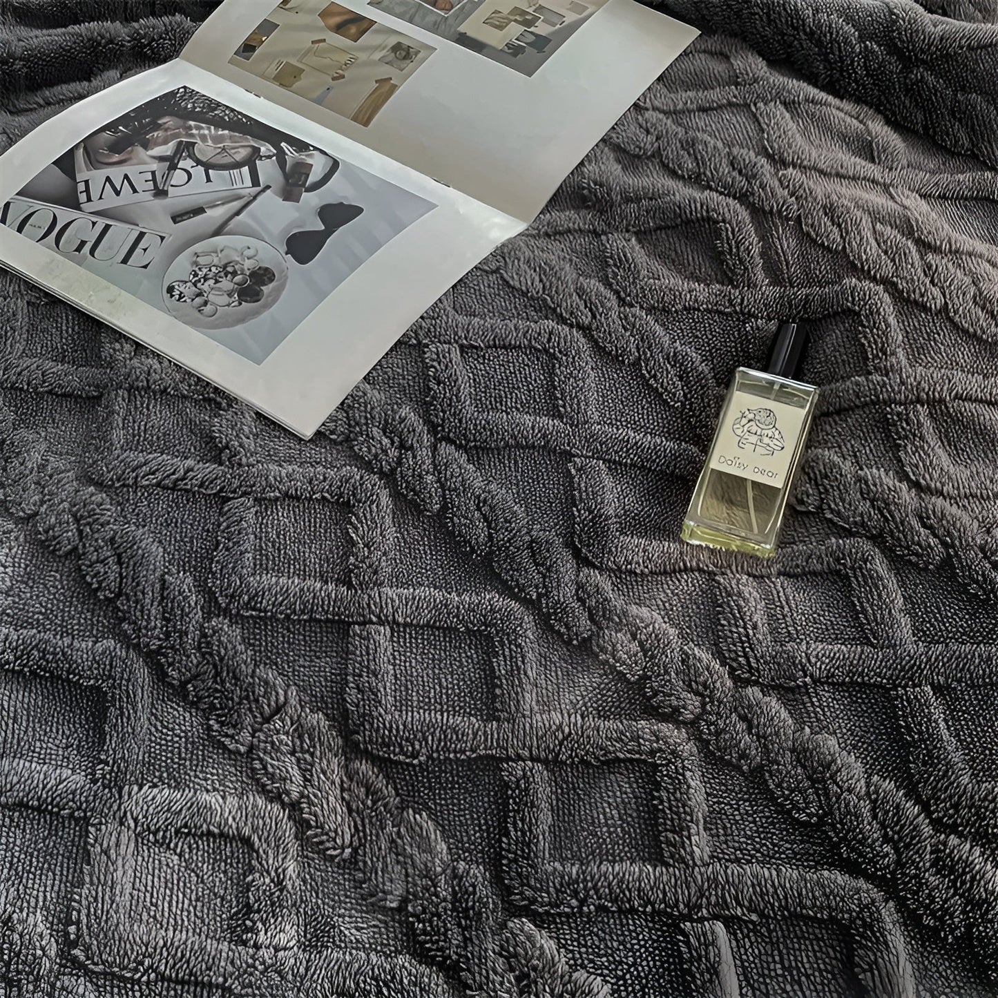 Cozy Cuddle - Couverture en cachemire polaire double face pour des nuits chaleureuses et stylées