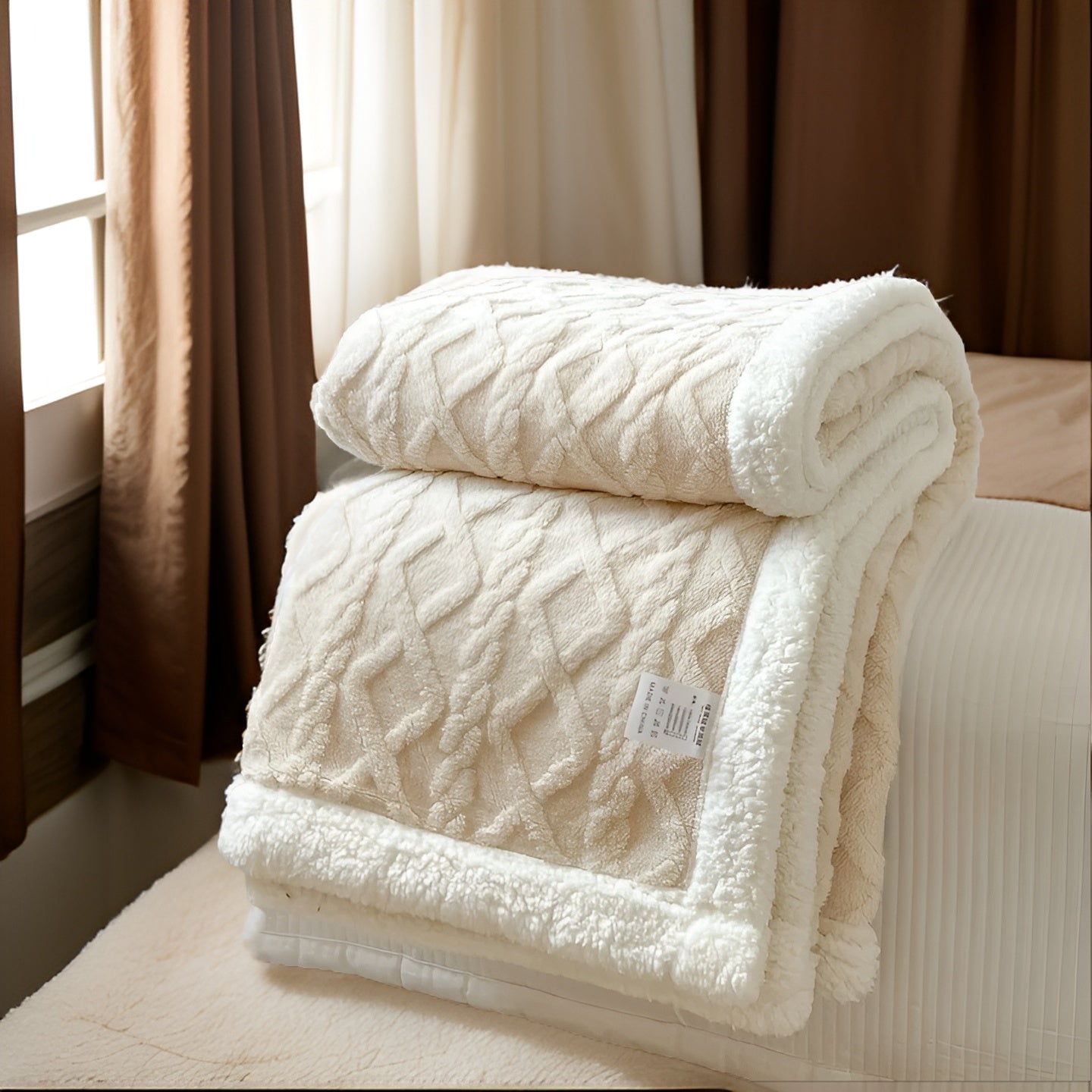 Cozy Cuddle - Couverture en cachemire polaire double face pour des nuits chaleureuses et stylées