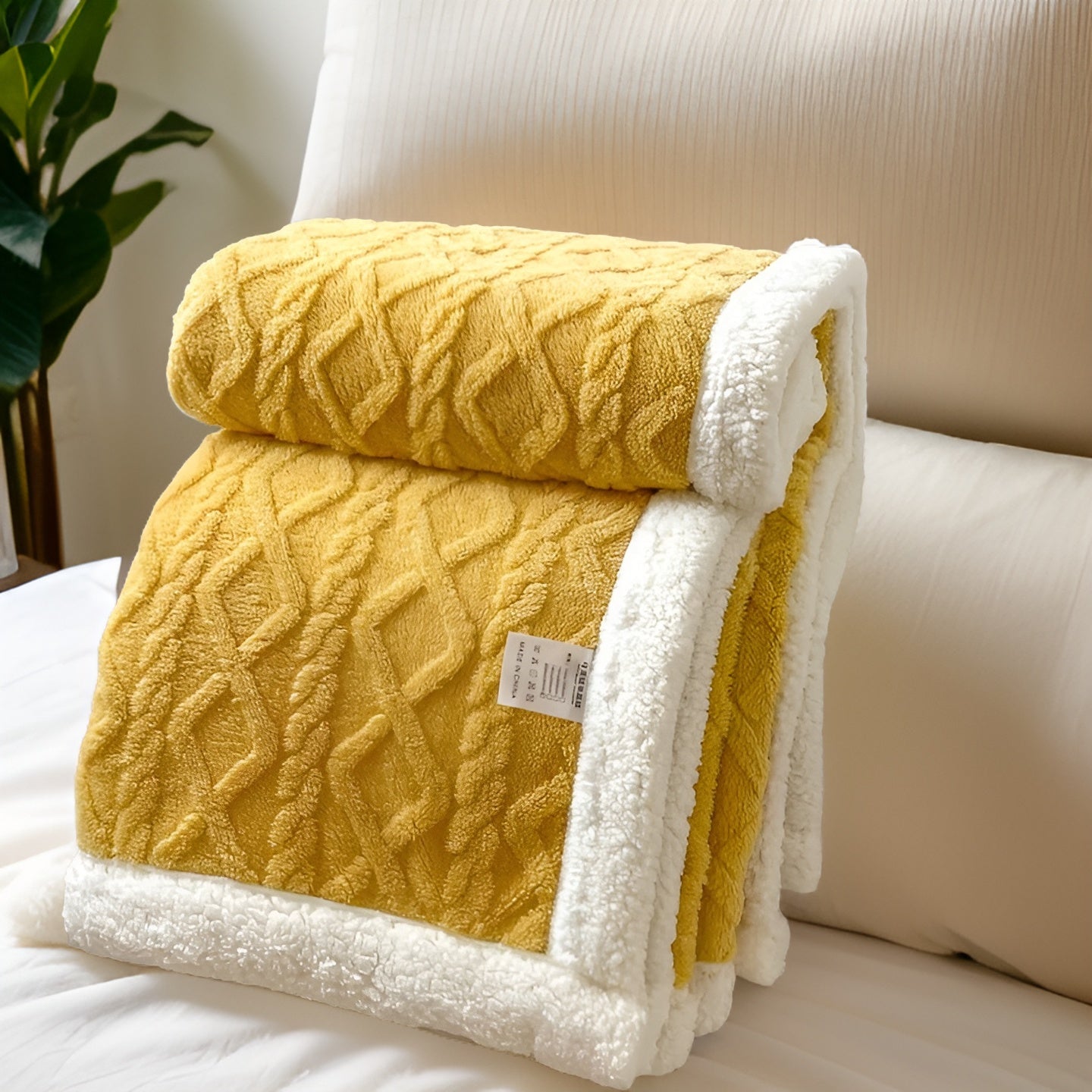 Cozy Cuddle - Couverture en cachemire polaire double face pour des nuits chaleureuses et stylées