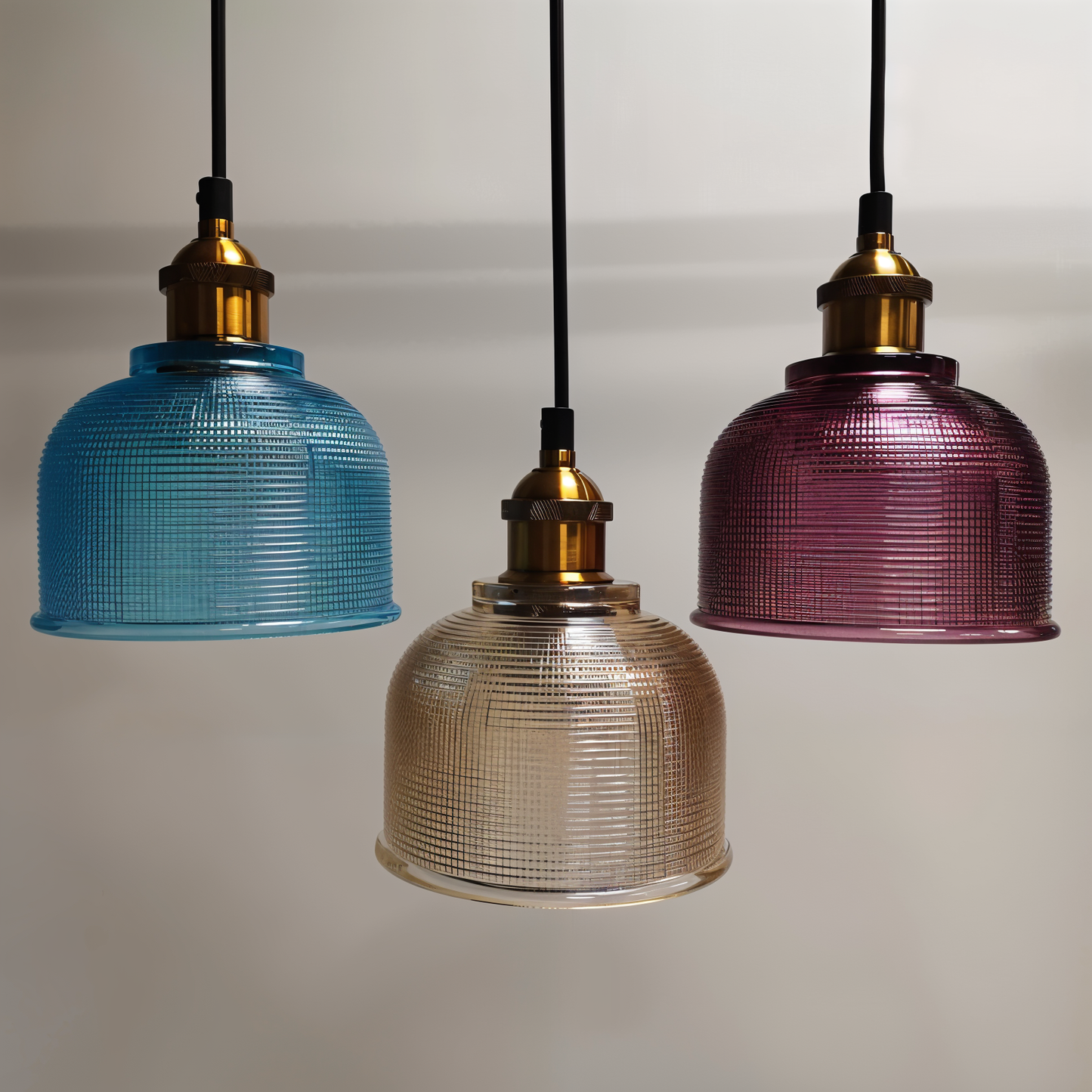VerreSonore – Suspension rétro en cloche colorée