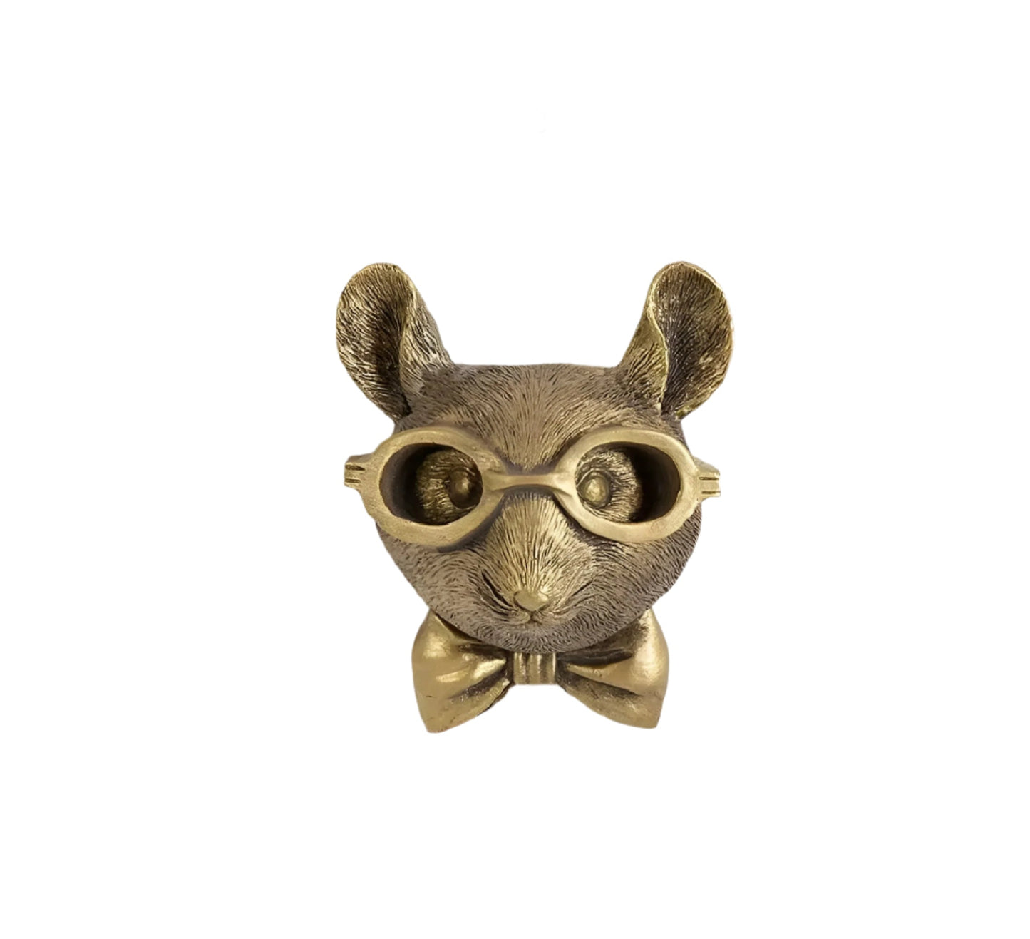 Tête D'Animal Décorative En Finition Bronze Antique
