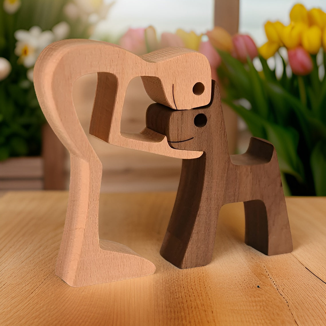 Ames Soeurs – Sculpture artisanale du lien chien-humain