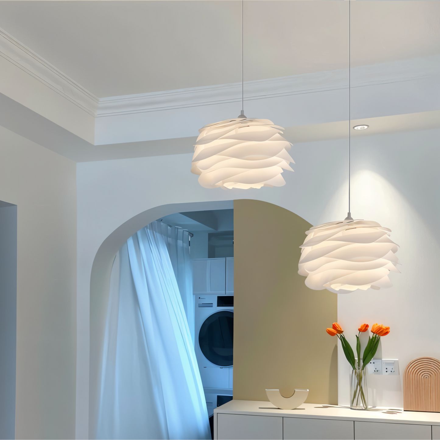 Elina – Lampe suspendue LED florale