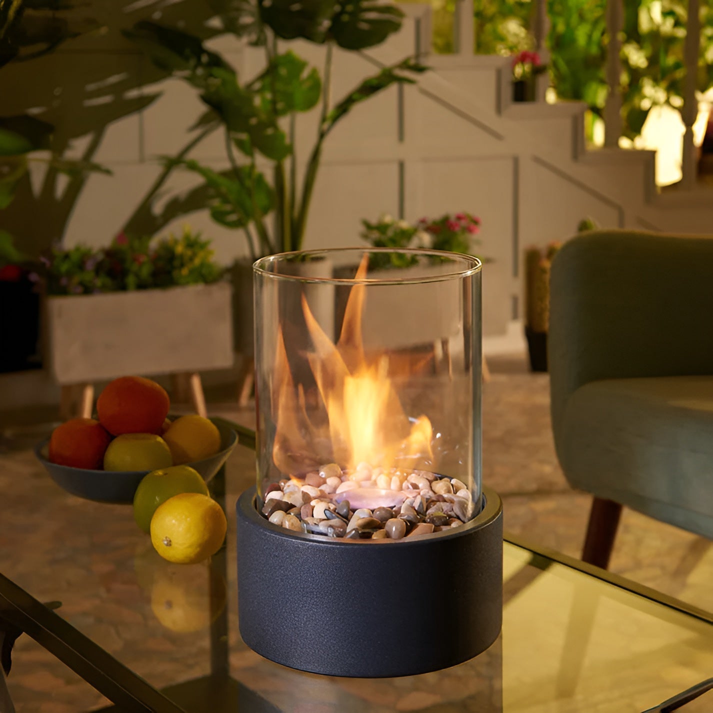 Brasero de table en métal – Compact, stylé et fonctionnel
