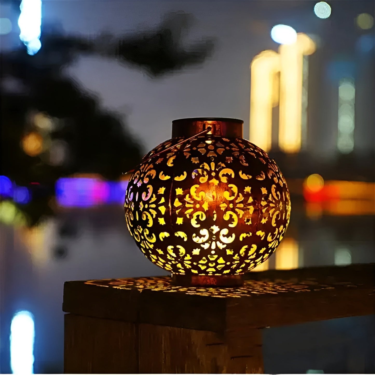 Lanterne Solaire Vintage – Lampe extérieure étanche à énergie solaire au style rétro