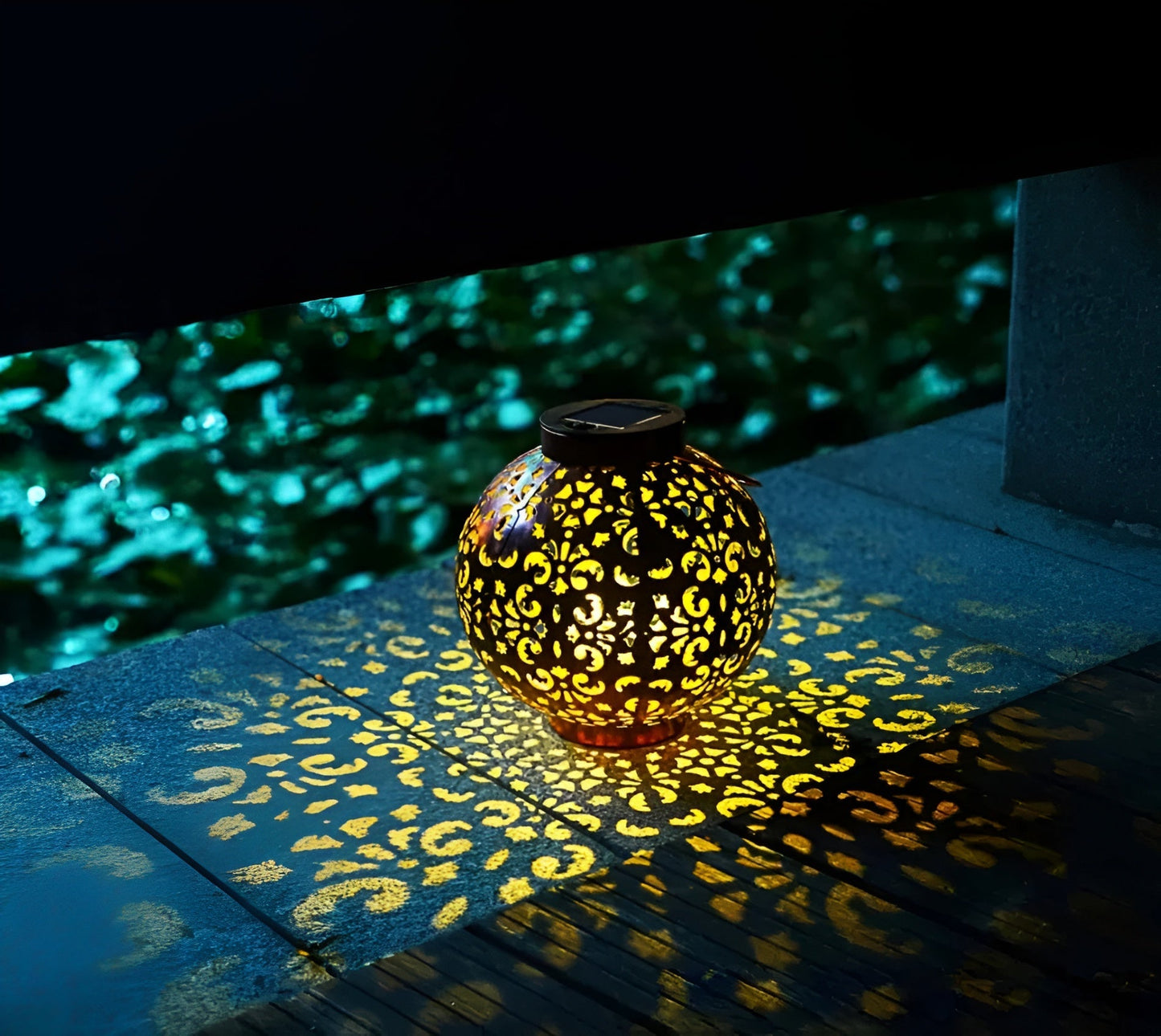 Lanterne Solaire Vintage – Lampe extérieure étanche à énergie solaire au style rétro