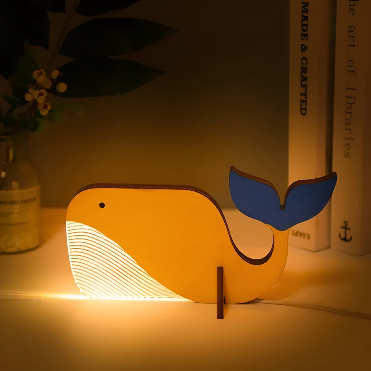 Mara – Lumière de Nuit LED en Bois-Acrylique Animaux