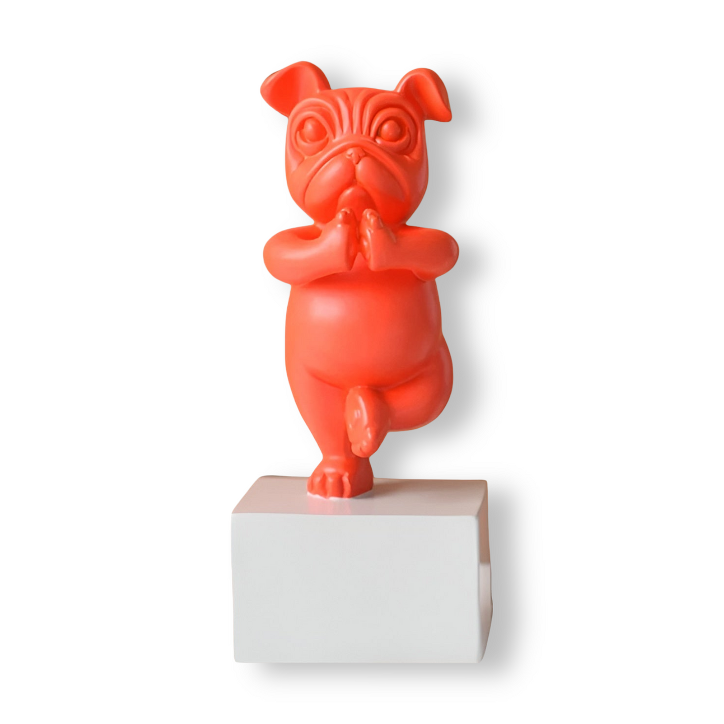Yoga Bulldog Zen – Figurine de bouledogue en posture de yoga pour une touche ludique