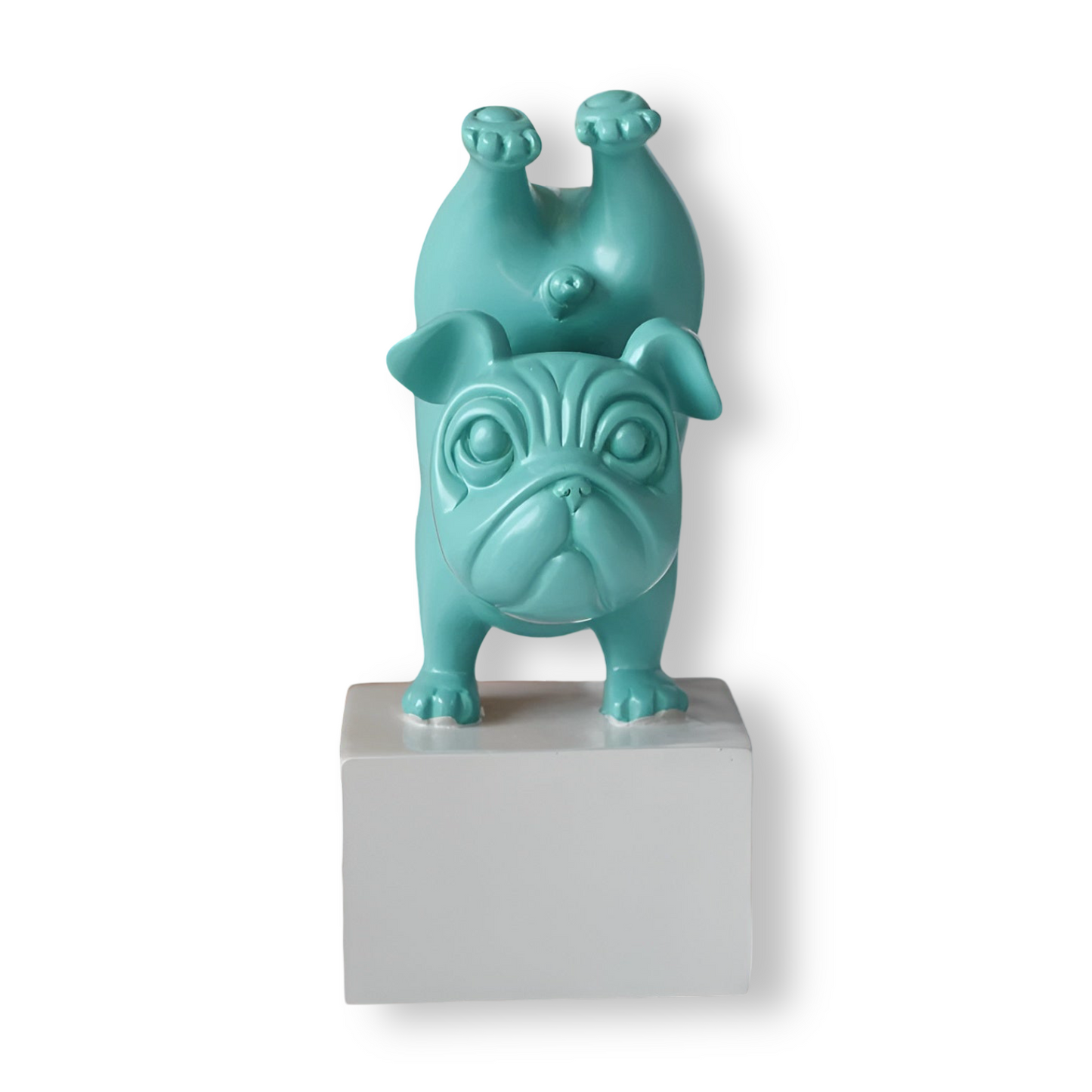 Yoga Bulldog Zen – Figurine de bouledogue en posture de yoga pour une touche ludique