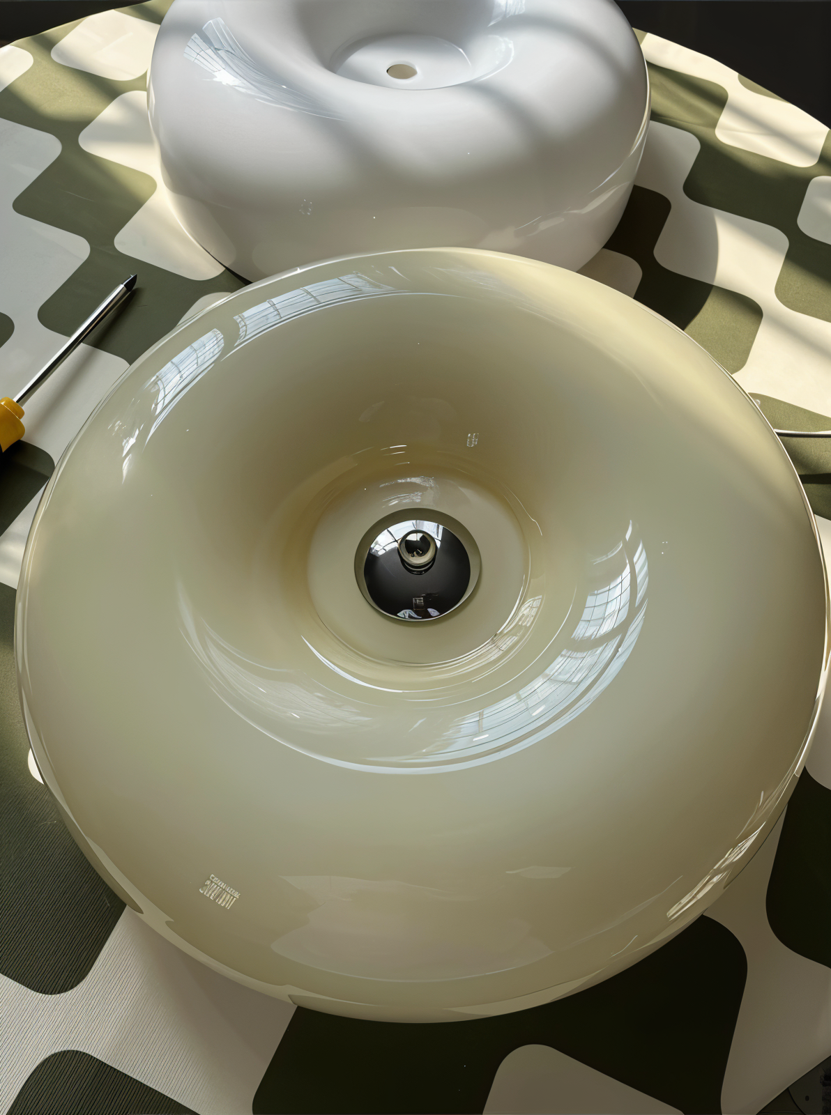Lumiere Glacee – Plafonnier rond en forme de donut