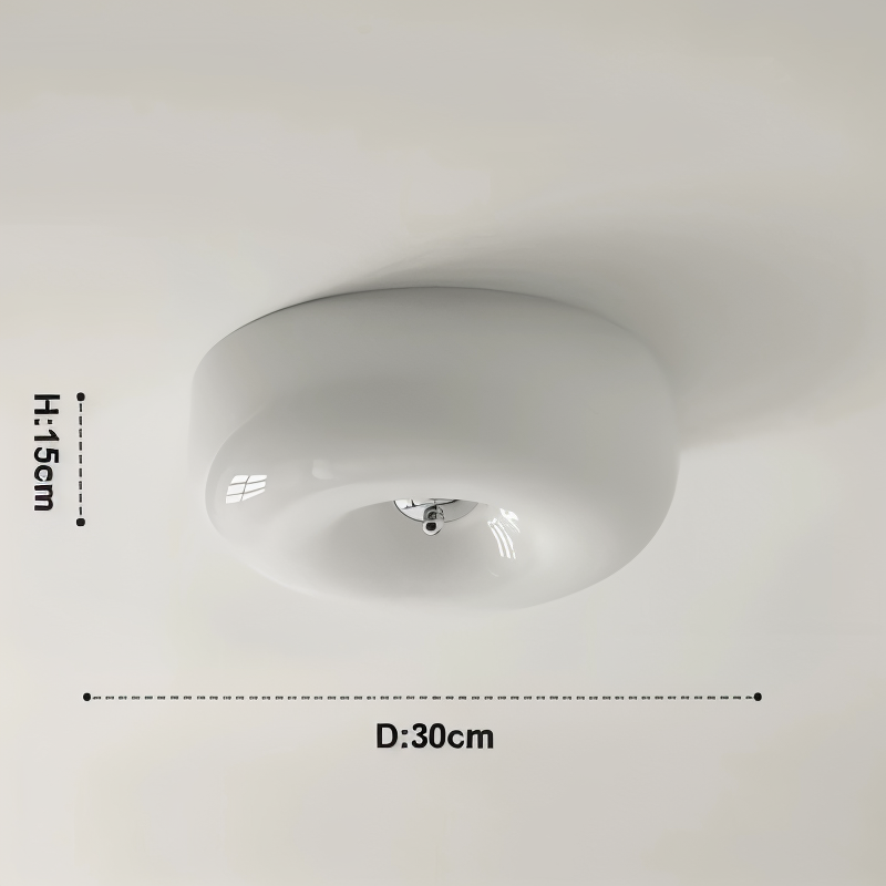 Lumiere Glacee – Plafonnier rond en forme de donut