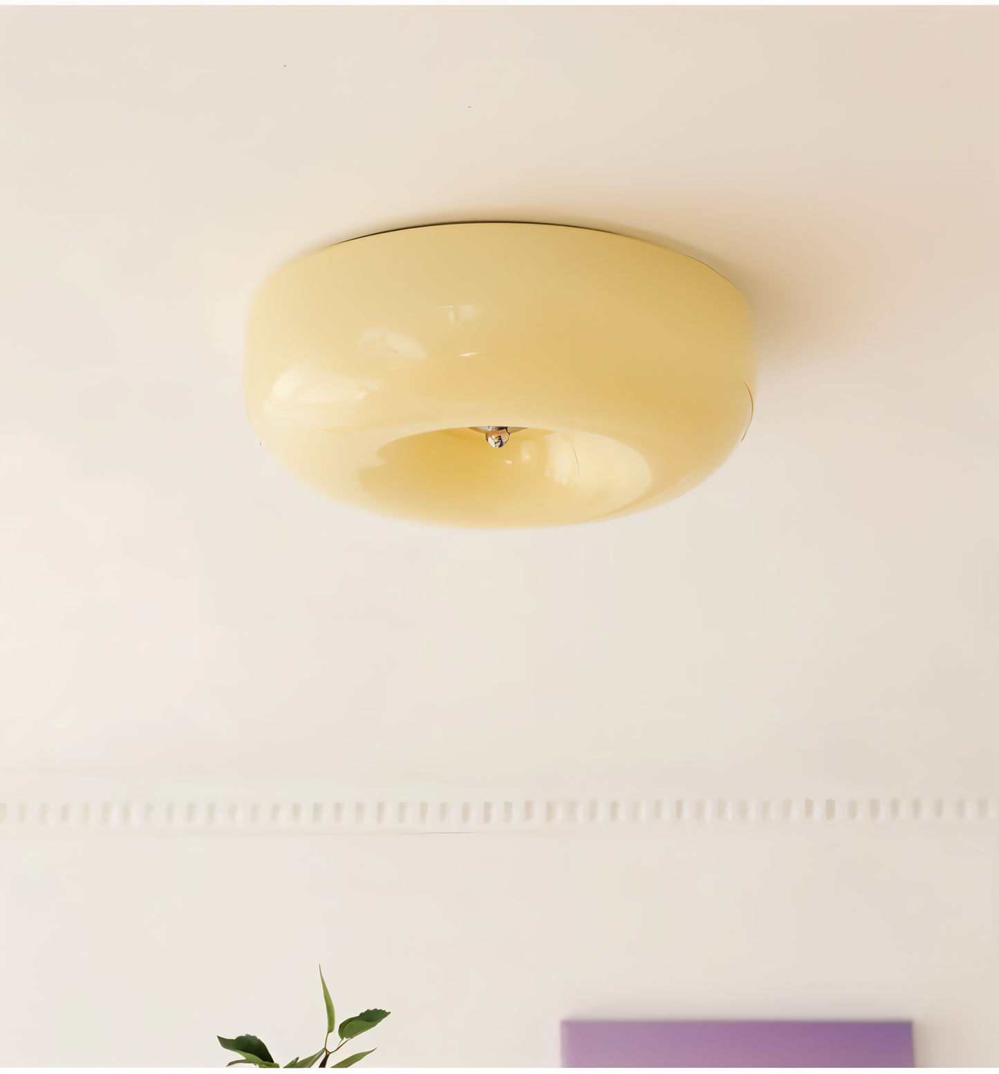 Lumiere Glacee – Plafonnier rond en forme de donut
