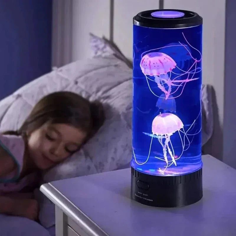 Lampe LED méduse à changement de couleur