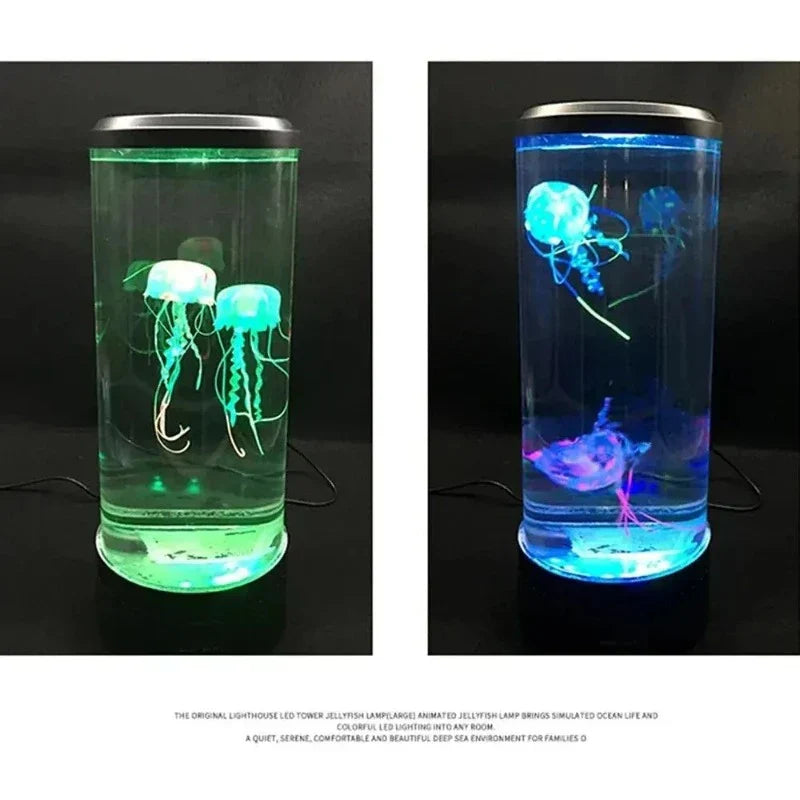 Lampe LED méduse à changement de couleur
