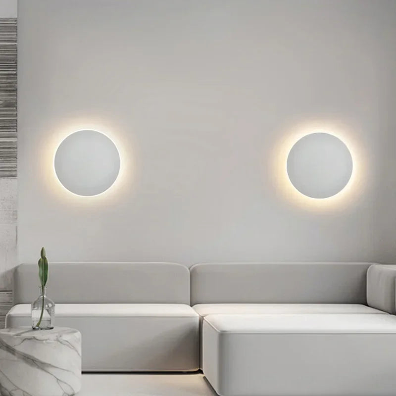 Applique Murale LED Ronde – Éclairage Moderne pour Ambiance Chaleureuse