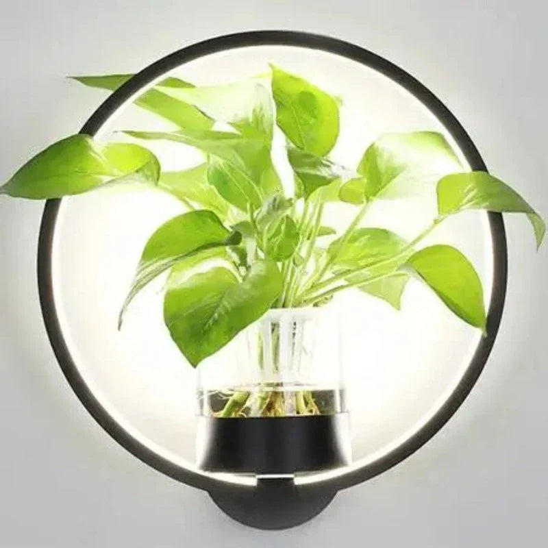 Applique murale design avec plante verte