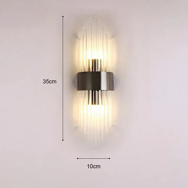Lampe murale moderne en cristal