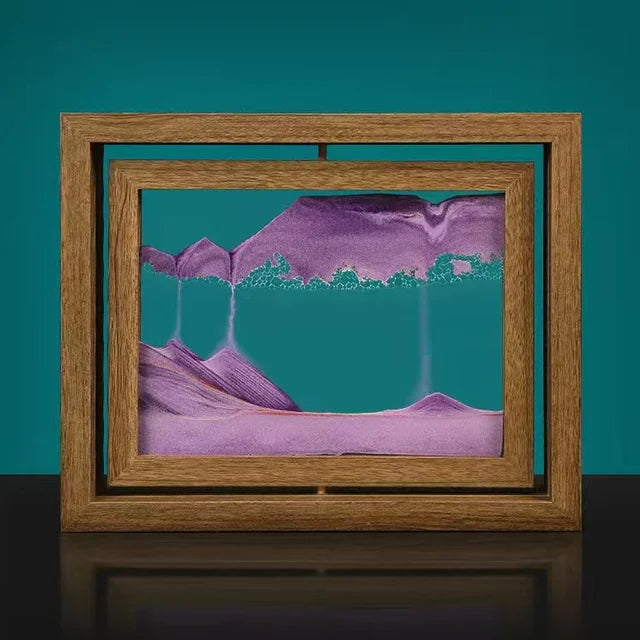 Ornement artistique en sable mobile