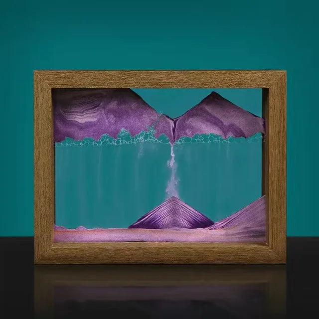 Ornement artistique en sable mobile