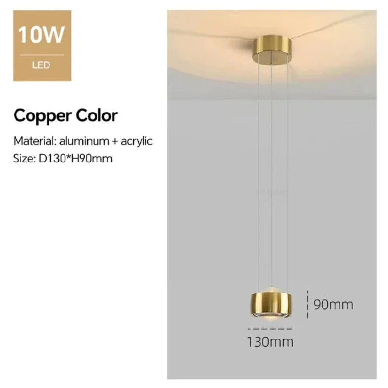 Lampe À Suspension Sphérique Au Design Minimaliste Moderne