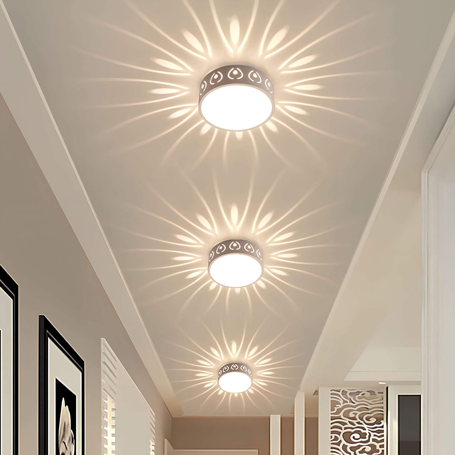 Plafonnier LED Moderne – Éclairage Étanche pour Entrée, Couloir et Balcon