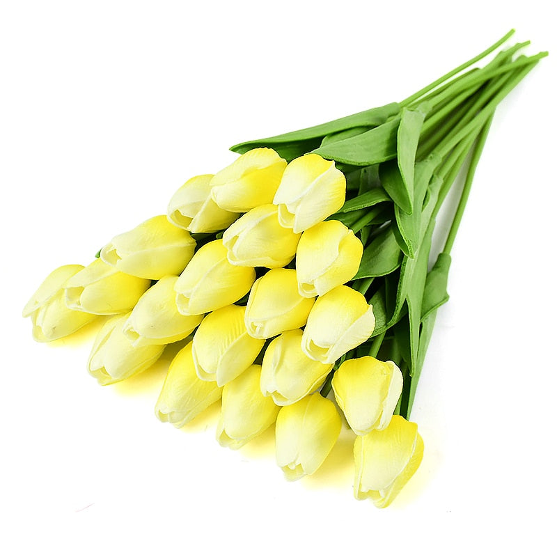 Bouquet de tulipes artificielles au rendu naturel
