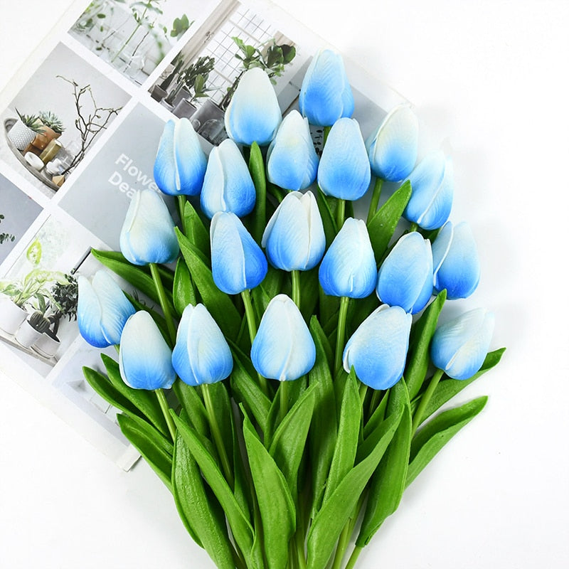 Bouquet de tulipes artificielles au rendu naturel