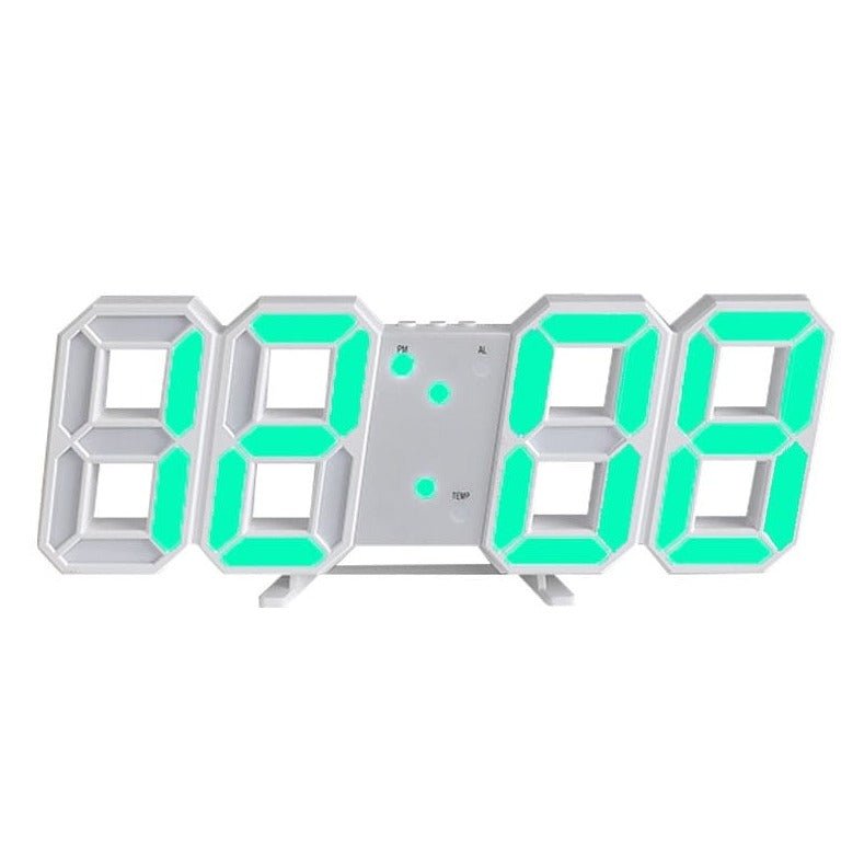 LumiHorloge – Horloge murale LED 3D avec intensité réglable