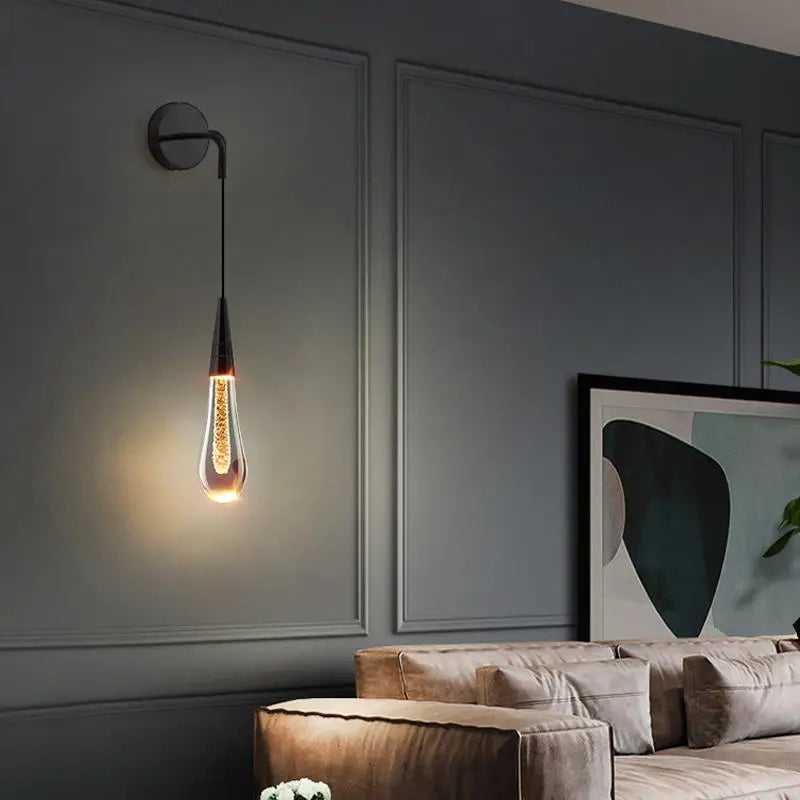 Norie – Applique murale en cristal avec LED pour accents luxueux