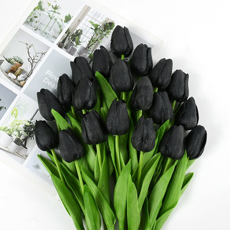 Bouquet de tulipes artificielles au rendu naturel
