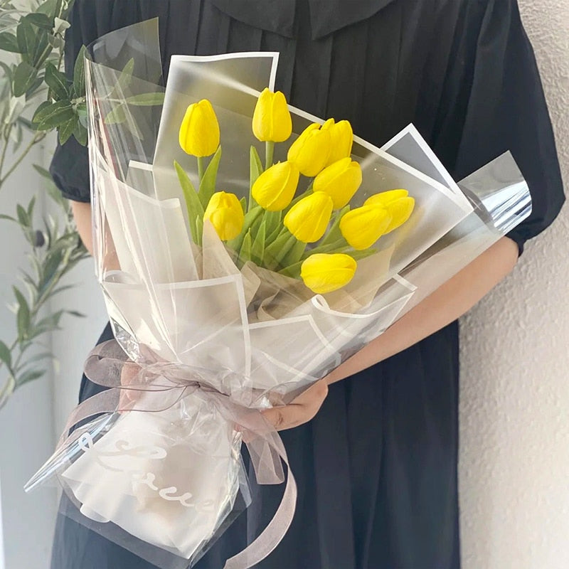 Bouquet de tulipes artificielles au rendu naturel