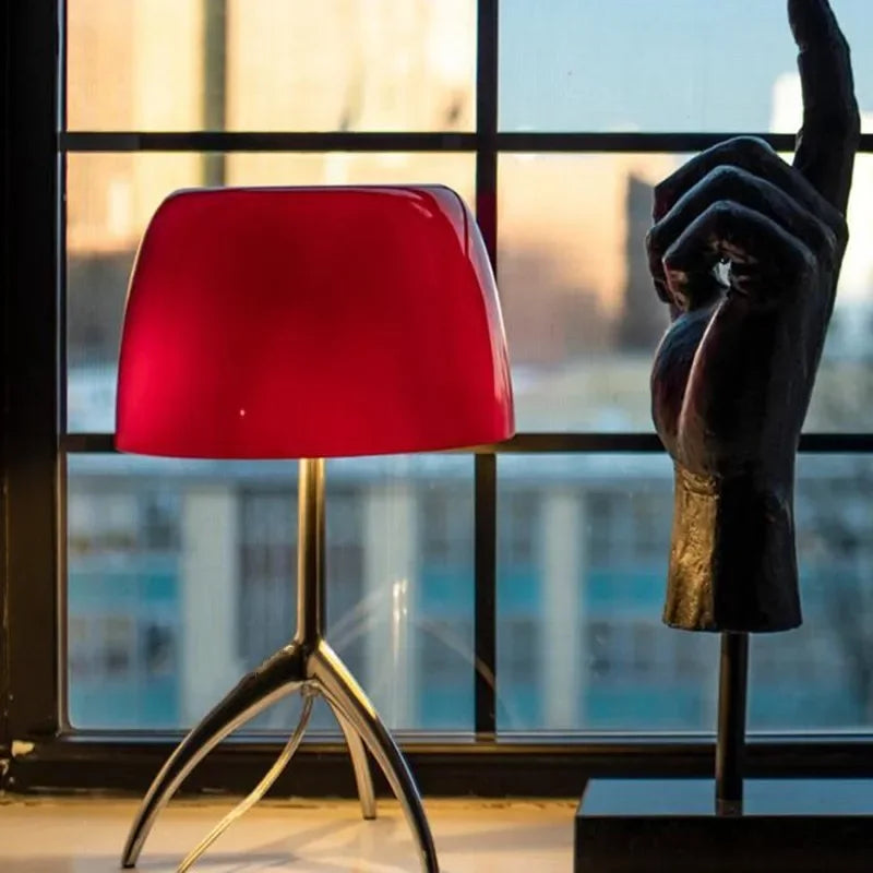 Lampe de table vintage en cuivre