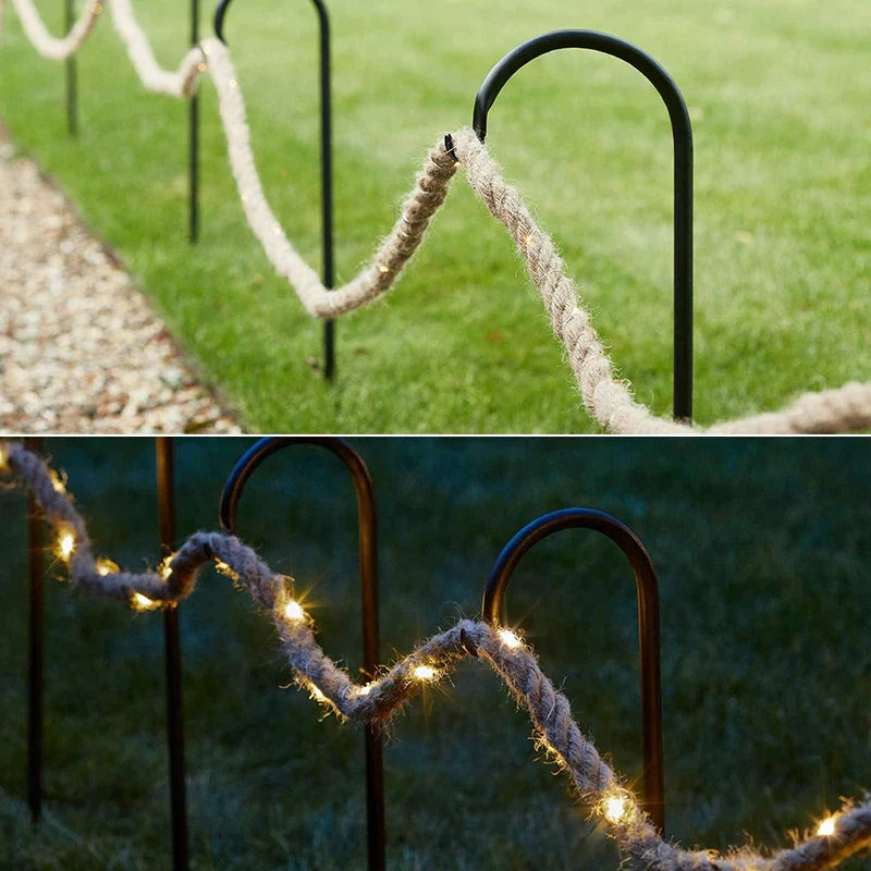 Elias – Lampe en Corde Enchantée Style Rustique
