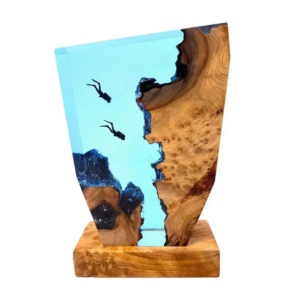 Lampe de table artistique Sea Cave Diver