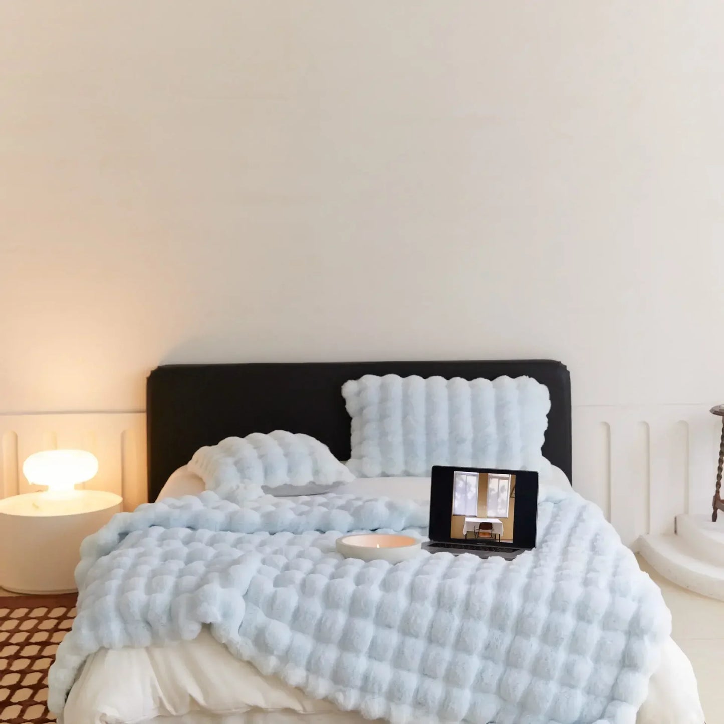 Couette polaire douce en fausse fourrure