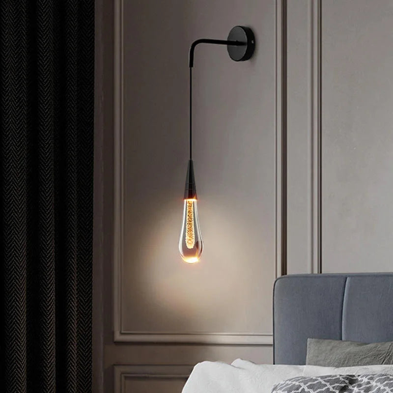 Norie – Applique murale en cristal avec LED pour accents luxueux