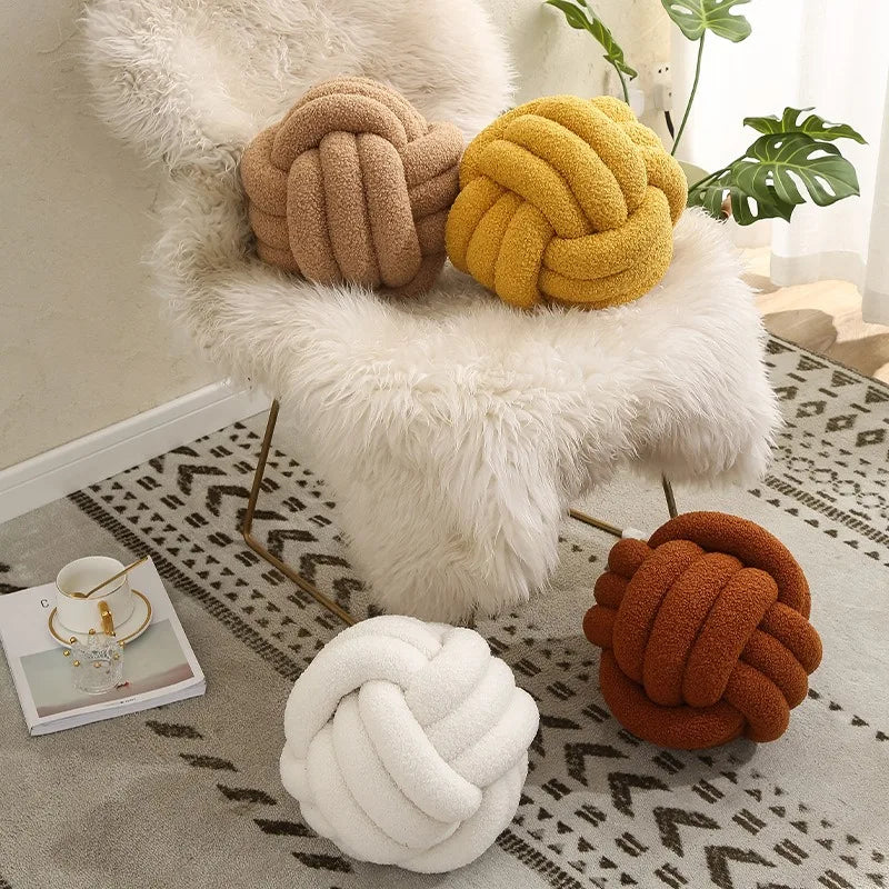 NœudTissé | Coussin de Jet Fait à la Main