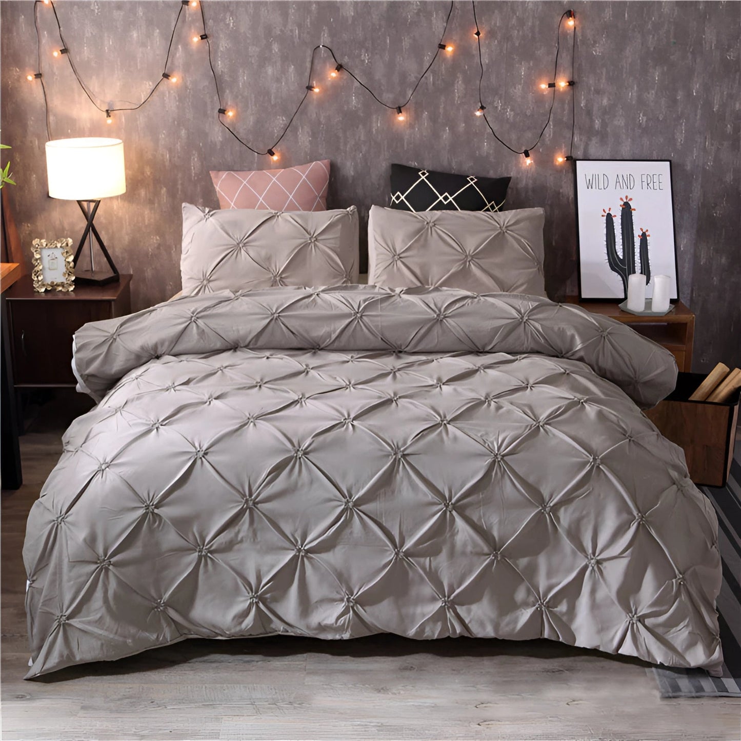 Silvany – Housse de couette pour lit double (3 pièces)