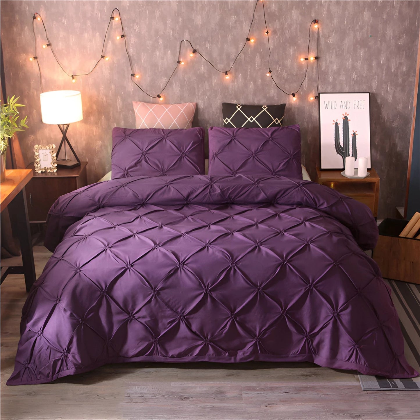 Silvany – Housse de couette pour lit double (3 pièces)