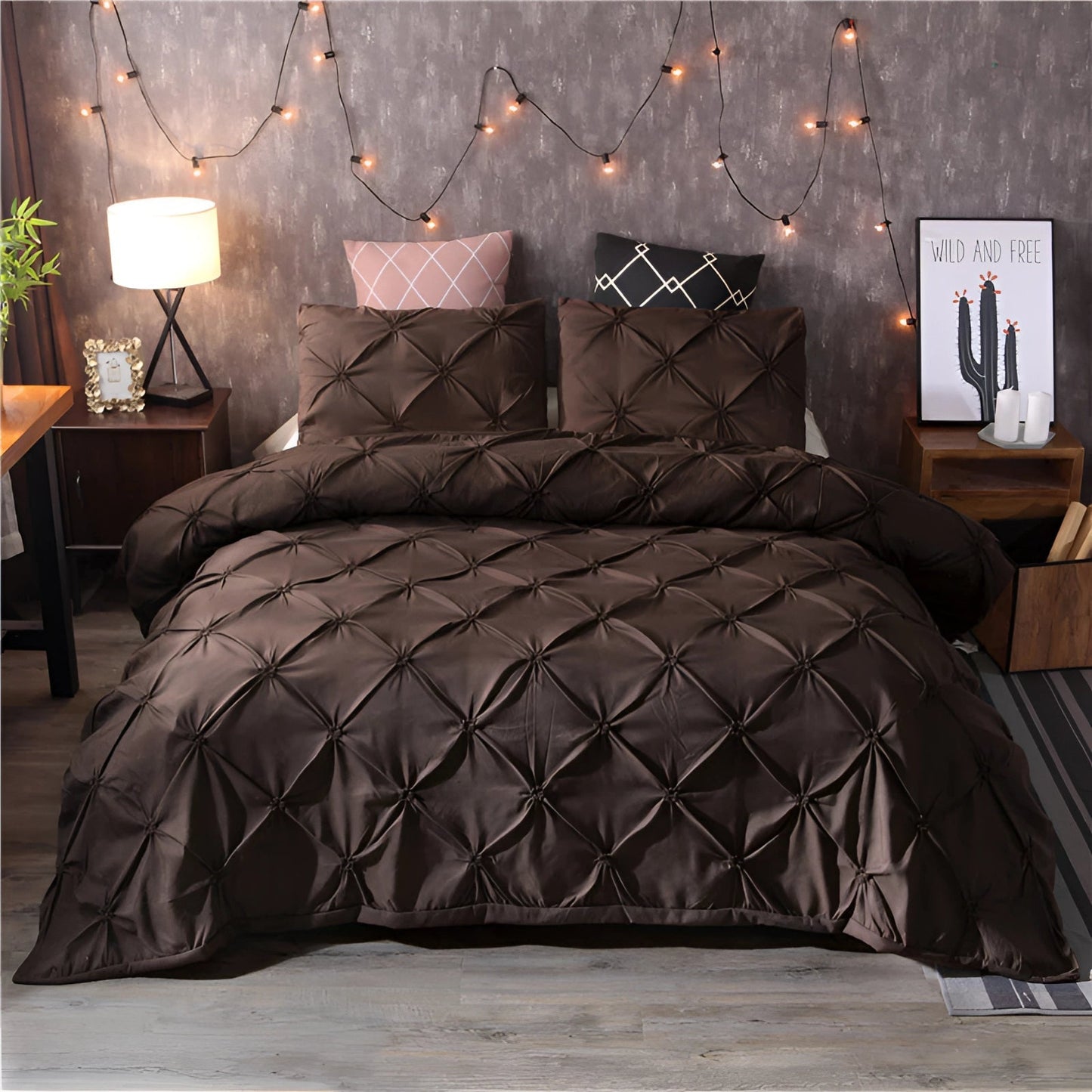 Silvany – Housse de couette pour lit double (3 pièces)