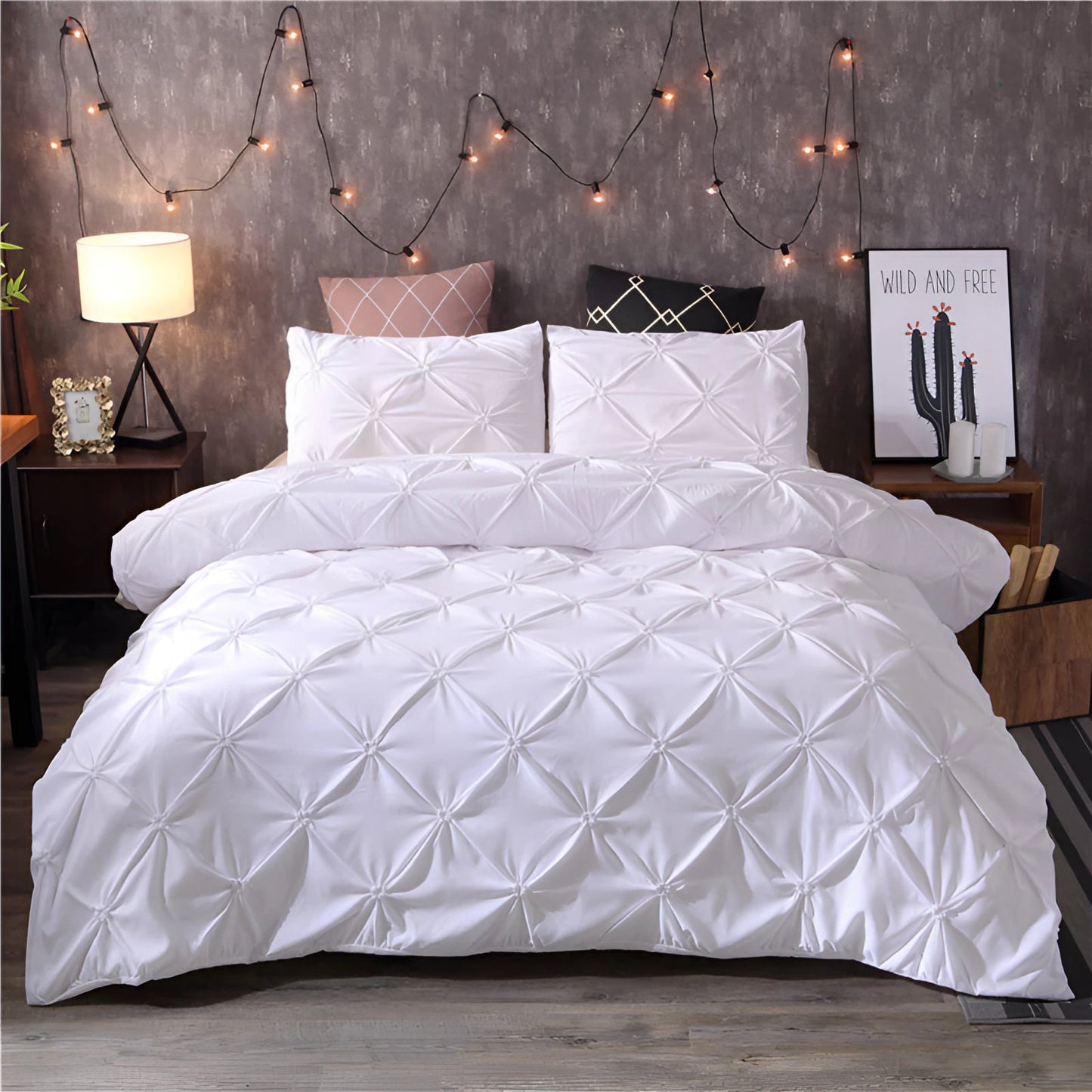 Silvany – Housse de couette pour lit double (3 pièces)